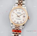 Swiss Grade Rolex Datejust 31 mm TW 2824 watch in White Dial New Jubilee Strap